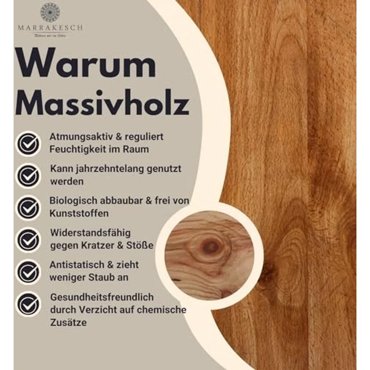 Marrakesch Orient & Mediterran Interior Wandspiegel Wandspiegel Lola Holz Weiß, Handgeschnitzt Boho Vintage Deko 60x45cm (1-St), Handarbeit – Bild 6