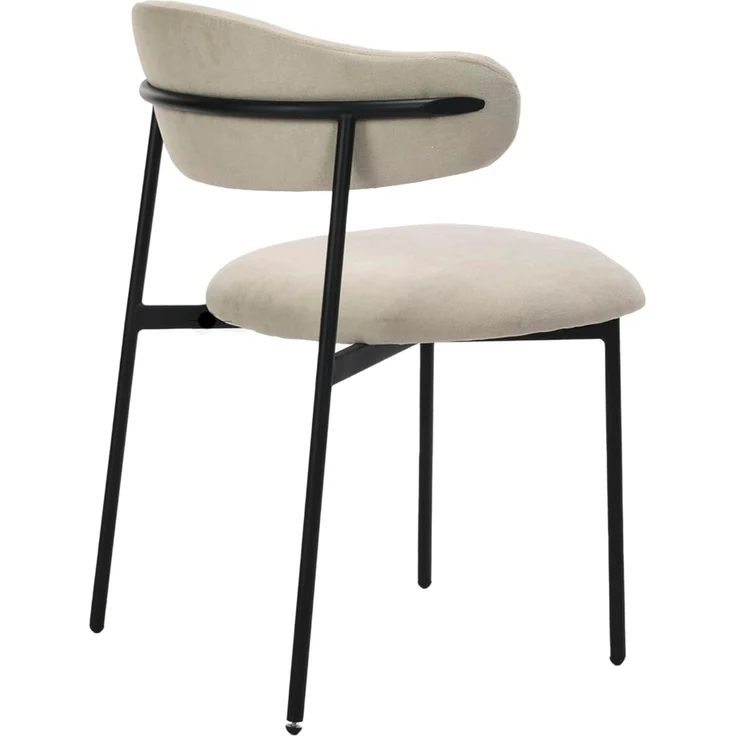 byLIVING Esszimmerstuhl Jersey (2er-Set) (Set), Gestell Metall schwarz, Küchenstuhl, Webstoffbezug, diverse Farben – Bild 6