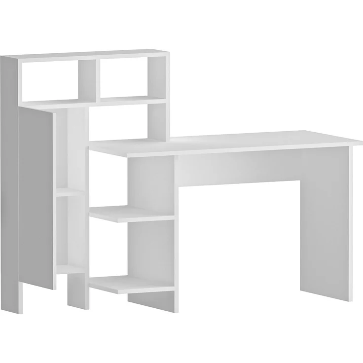 Skye Decor 'Bugra - White' Schreibtisch, Weiß, 135,9 x 111,8 x 60 cm – Bild 3