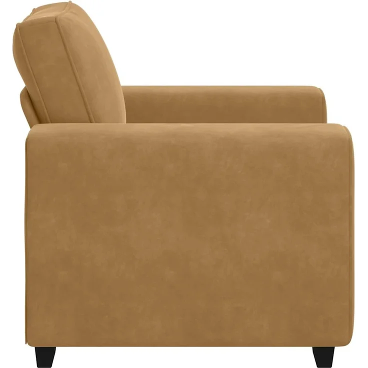 vidaXL Sessel Braun 100x77x82 cm Samt 4105254 – Bild 4