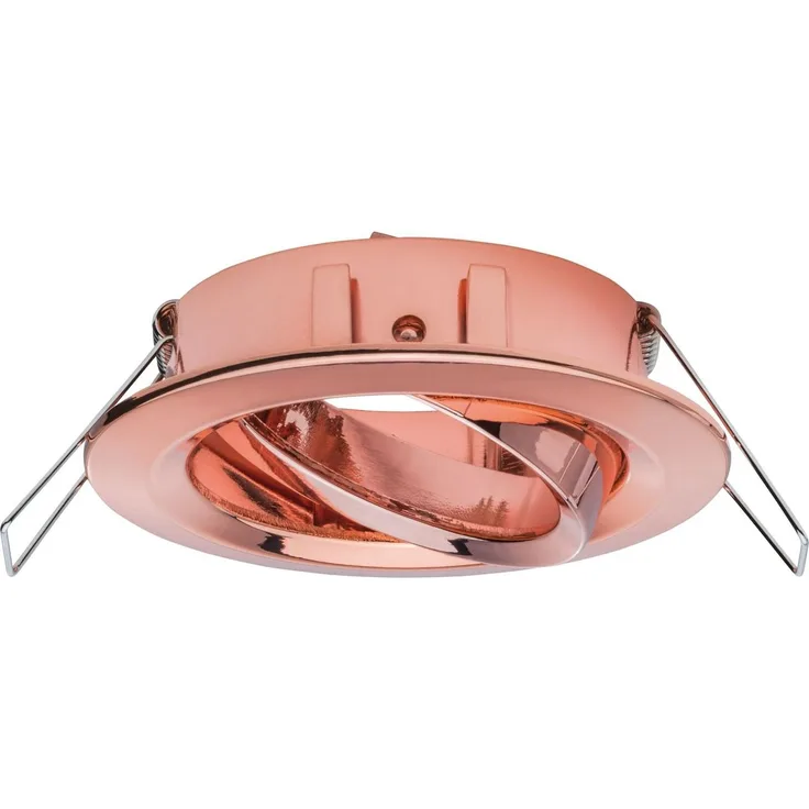 Paulmann 2Easy Einbauleuchten Nova 3er Spot-Set rund schwenkbar max. 35W 230V 51mm Rosegold/Alu Zink7439