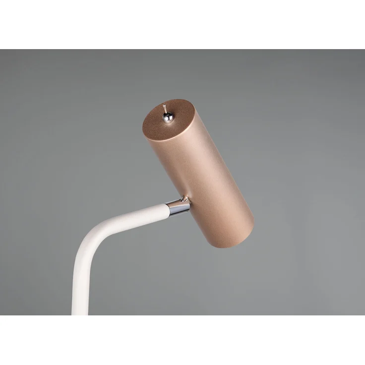 LED Leseleuchte Metall Coffee / Weiß, Spot schwenkbar, Höhe 151cm – Bild 5