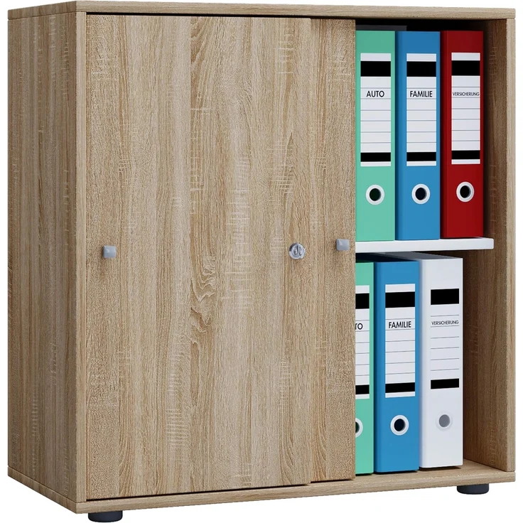 VCM Büroschrank Lona 913947 Grau B. 70 x H. 73 x T. 37 cm – Bild 3