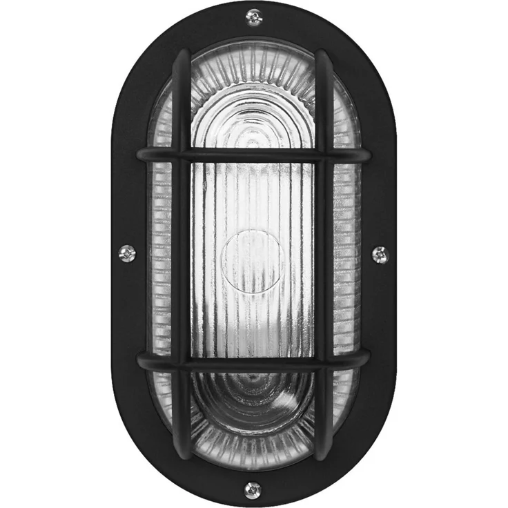 Osram LED Wandleuchte Bulkhead Essential Oval E27 schwarz – Bild 2