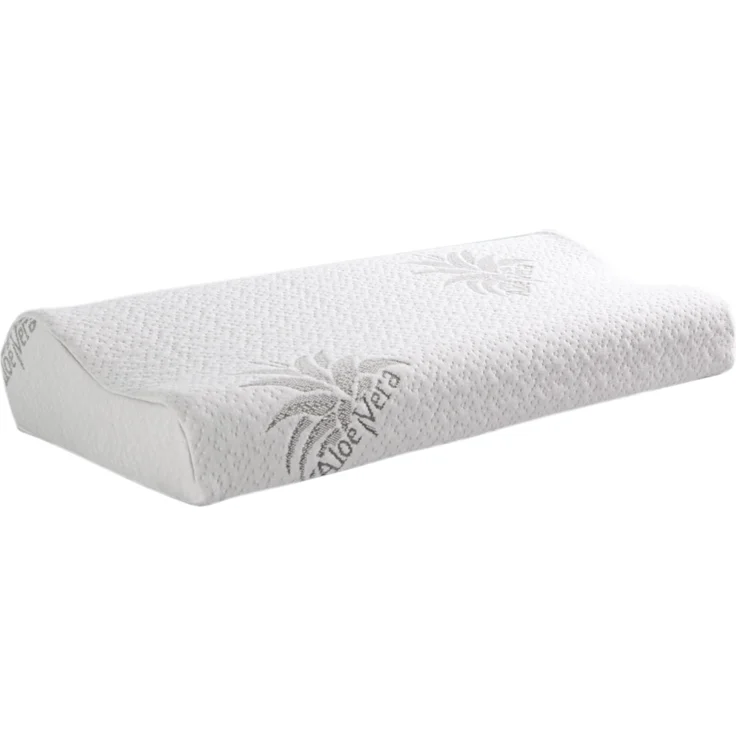 Nackenstützkissen "kühlende Gel Einlage" ( 60cm x 30cm x 10/7cm ), Nackenkissen mit Memory Foam, Aloe Vera veredelter Bezug, Gesundheitskissen – Bild 6