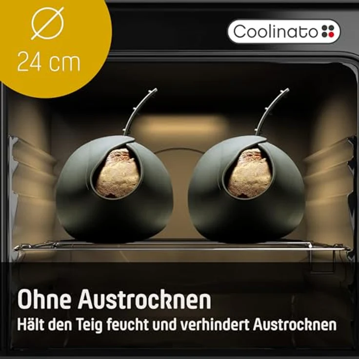 Coolinato Brotbackform Backform aus Silikon, (Set 2-tlg), Hitzebeständige 3-in-1 Universalschüssel, 2er Set – Bild 7