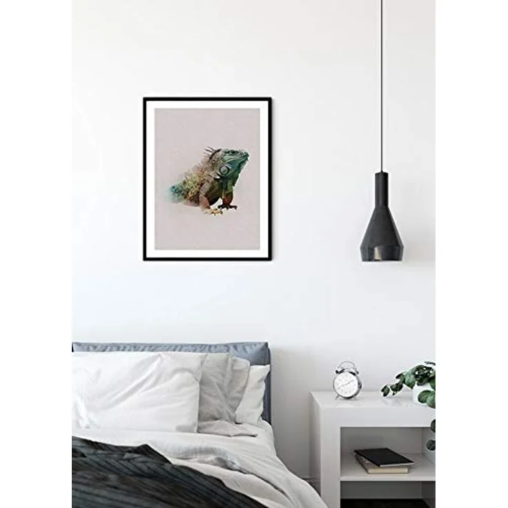 Komar Animals Paradise Iguana, Wandbild ohne Rahmen, 40 x 50 cm, hochwertiger Kunstdruck auf fotopapiert mit seidenmatter Oberfläche, geeignet für Wohnzimmer und Schlafzimmer – Bild 3