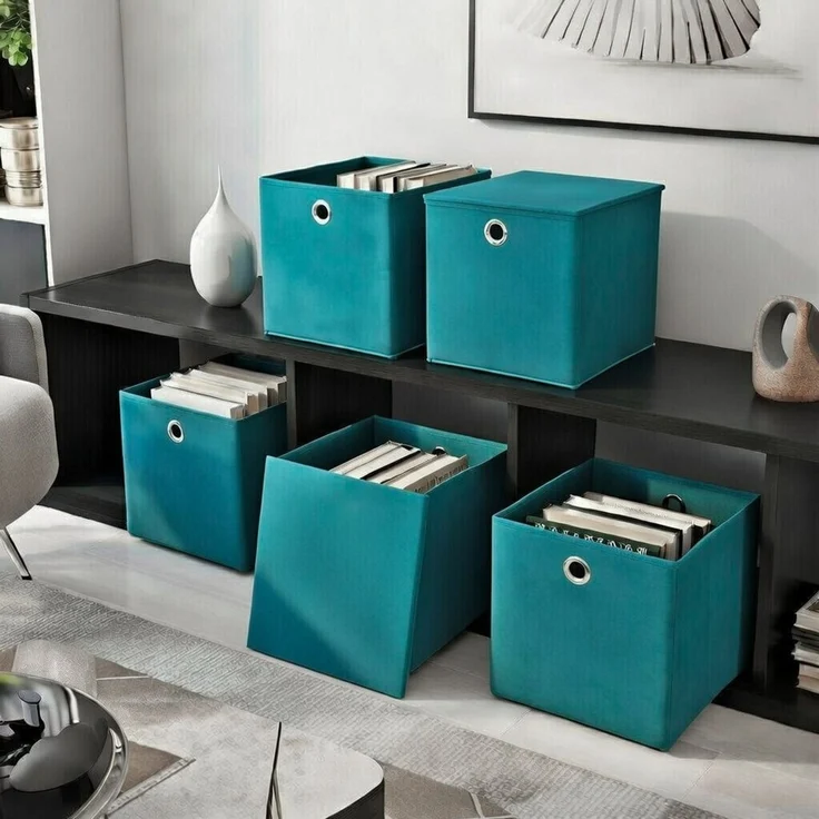 StickandShine Faltbox SET 25/28/30/32/33 cm viele Farben – Faltboxen passend Kallax – Bild 2