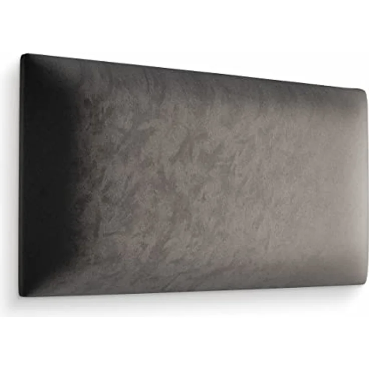 Muralo Samt Wandkissen Stoff Polsterpaneel Schlafzimmer Wohnzimmer Bett Wandpolster Bettkopfteil Lendekissen Modern Luxus Gepolstert Polster Paneel (Graphit, 60 cm x 40 cm) – Bild 5