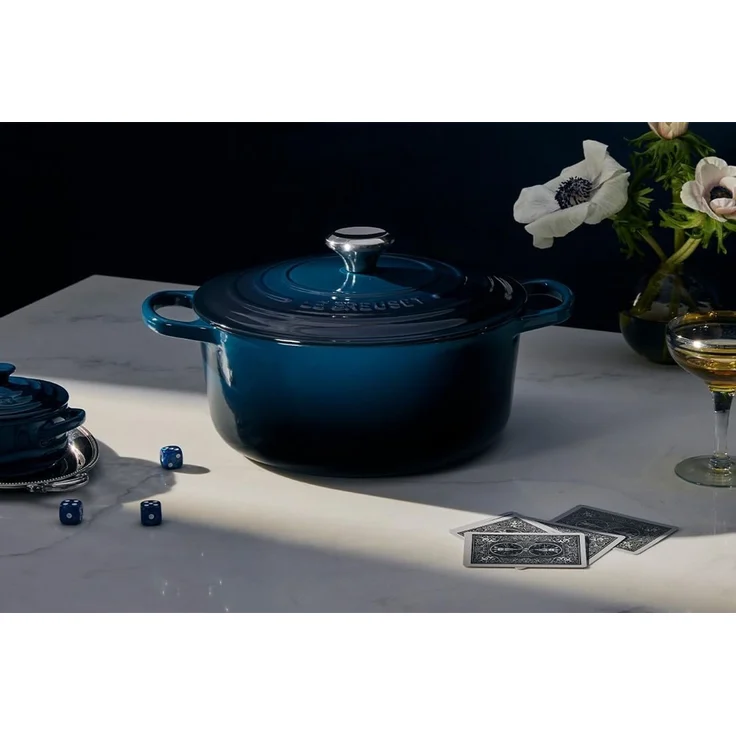 Le Creuset Signature Bräter rund 24 cm nuit – Bild 6
