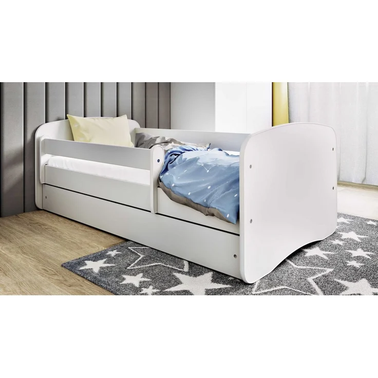 Bjird Kinderbett Babydream 180x80 cm 160x80 cm 140x70 cm (optional mit Matratze, mit Schublade Rausfallschutz und Lattenrost), verschieden Farben und Varianten für Mädchen und Jungen – Bild 2
