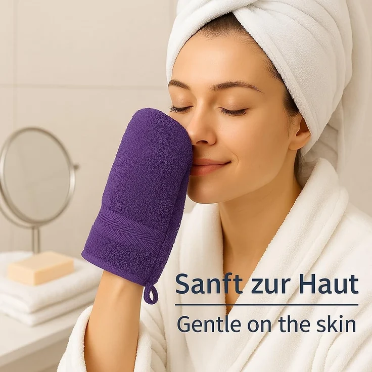 Betz Waschhandschuh 10-tlg. PREMIUM Größe 16 cmx21 cm, Baumwolle (Set, 10-St), 100% baumwolle – Bild 7