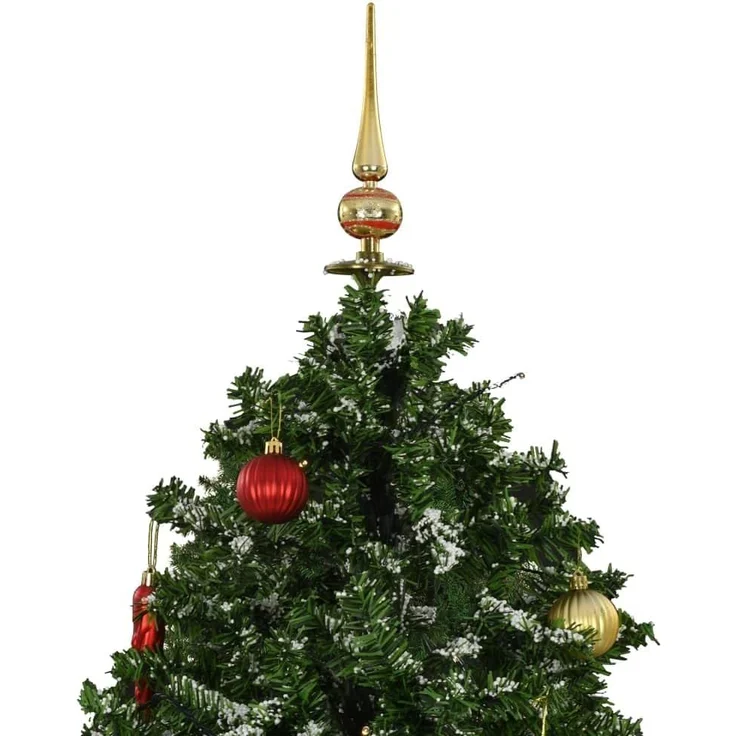vidaXL Schneiender Weihnachtsbaum mit Schirmfuß Grün 170 cm 284335 – Bild 4