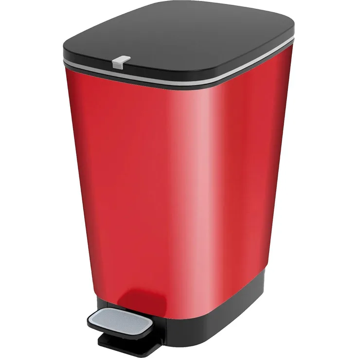 Kiss Kis Abfallbehälter Chic 25 Liter in rot, Plastik, 26. 5x40. 5x45 cm