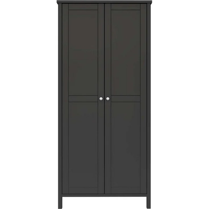 ebuy24 Kleiderschrank Tromsø Kleiderschrank 2 Türen kaffeefarben. – Bild 1