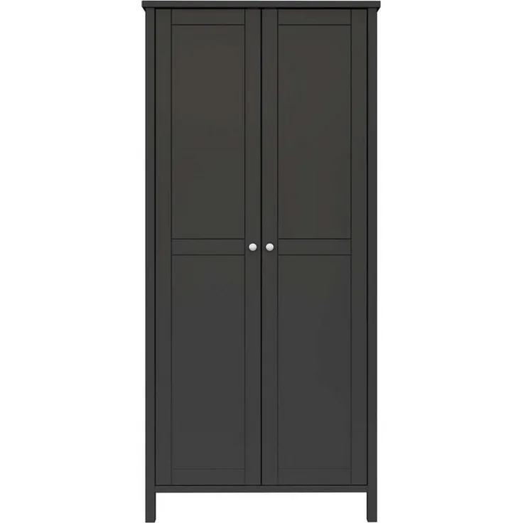 ebuy24 Kleiderschrank Tromsø Kleiderschrank 2 Türen kaffeefarben.