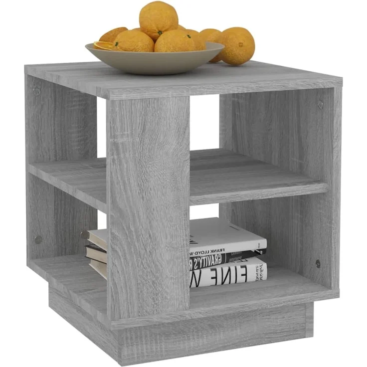 vidaXL Couchtisch Grau Sonoma 40x40x43 cm Holzwerkstoff 813090 – Bild 4