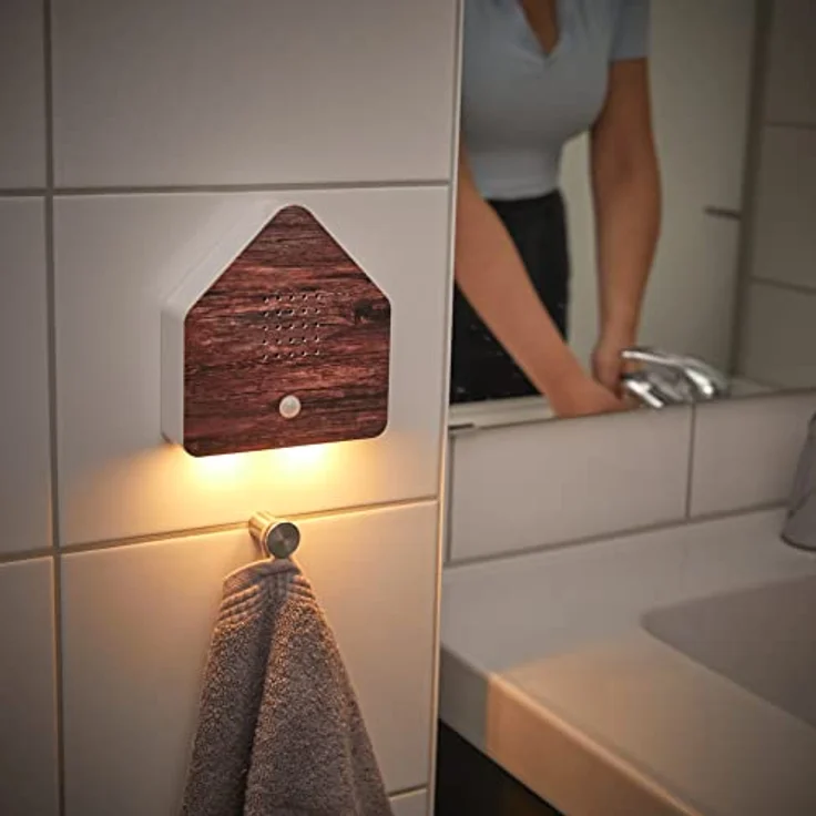 Northpoint LED Dekolicht Naturgeräuschebox Vogelzwitscher Bewegungsmelder Licht Aufladbar – Bild 5