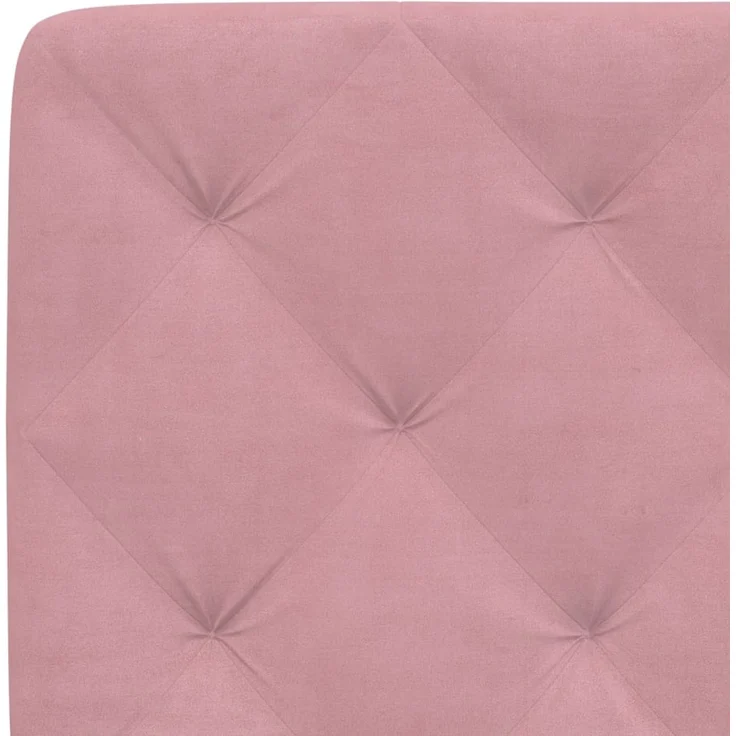 vidaXL Kopfteil-Kissen Rosa 160 cm Samt – Bild 7