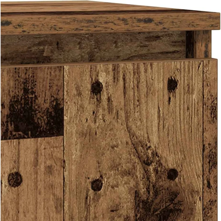 vidaXL Sideboard mit Schublade Altholz-Optik 71x35x65 cm Holzwerkstoff 861605 – Bild 10