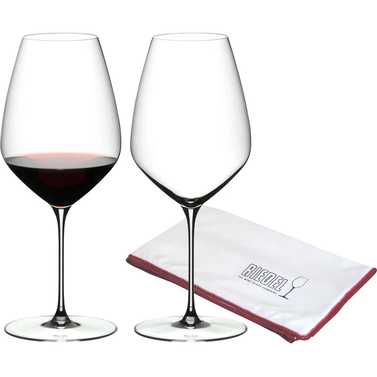 Riedel VELOCE Syrah / Shiraz Weinglas 2er Set + Poliertuch – Bild 1