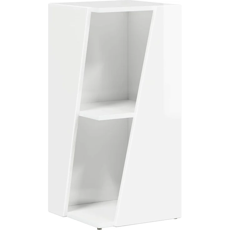 vidaXL Seitenregal Hochglanz Weiß 33 x 32 x 70,5 cm Holzwerkstoff 892411 – Bild 2