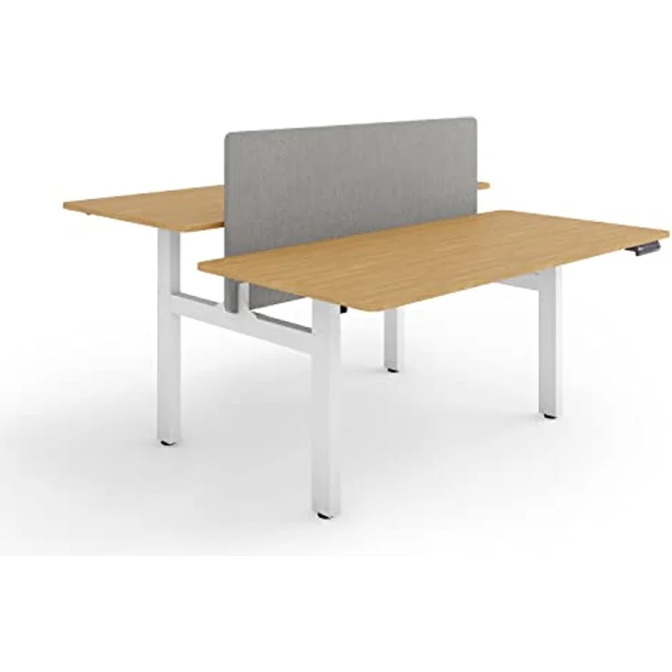 ESMART Doppelschreibtisch ETX-221, elektrisch höhenverstellbar, Tischplatte 160 x 80 cm, 4-fach Memory-Funktion, bis 119 cm höhenverstellbar – Bild 1