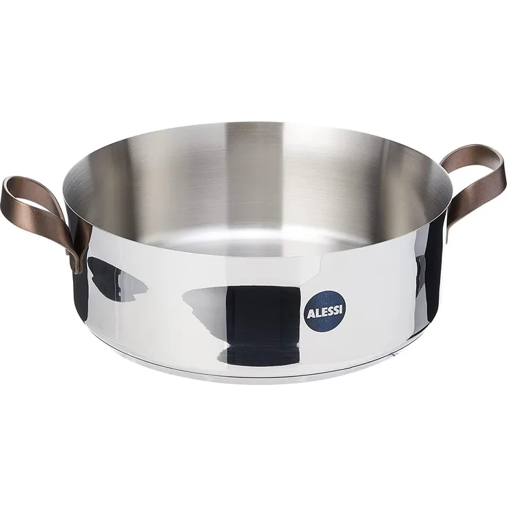 Alessi Edo Kasserolle flach Edelstahl groß