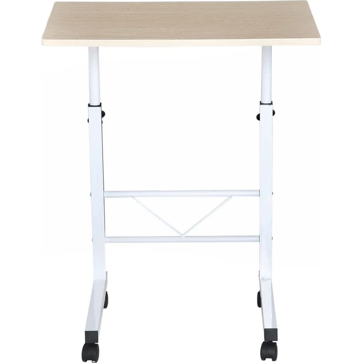 HOMCOM Beistelltisch, Spanplatte, Eisen, Kunststoff, Ahorn, 60B x 40T x 78H cm – Bild 8