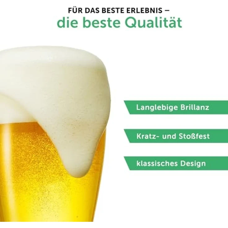 GRAVURZEILE Bierglas Leonardo Weizenglas mit Gravur - Bester Papa der Welt, Glas, Geschenk für Männer - Vatertagsgeschenk - 0,5l Weizenbierglas – Bild 6