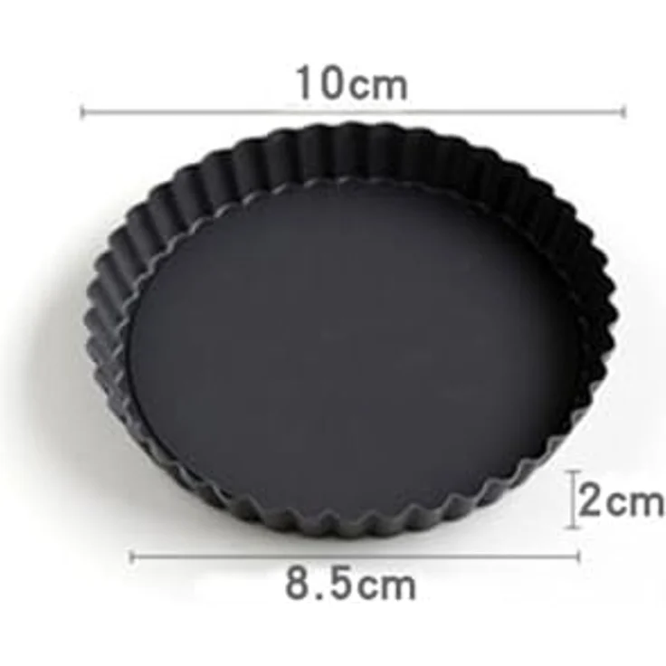 PRECORN Tarteform Mini Tartelette Set 6 Stück, 10 cm Antihaft m. Hebeboden inkl. Zubehör – Bild 6