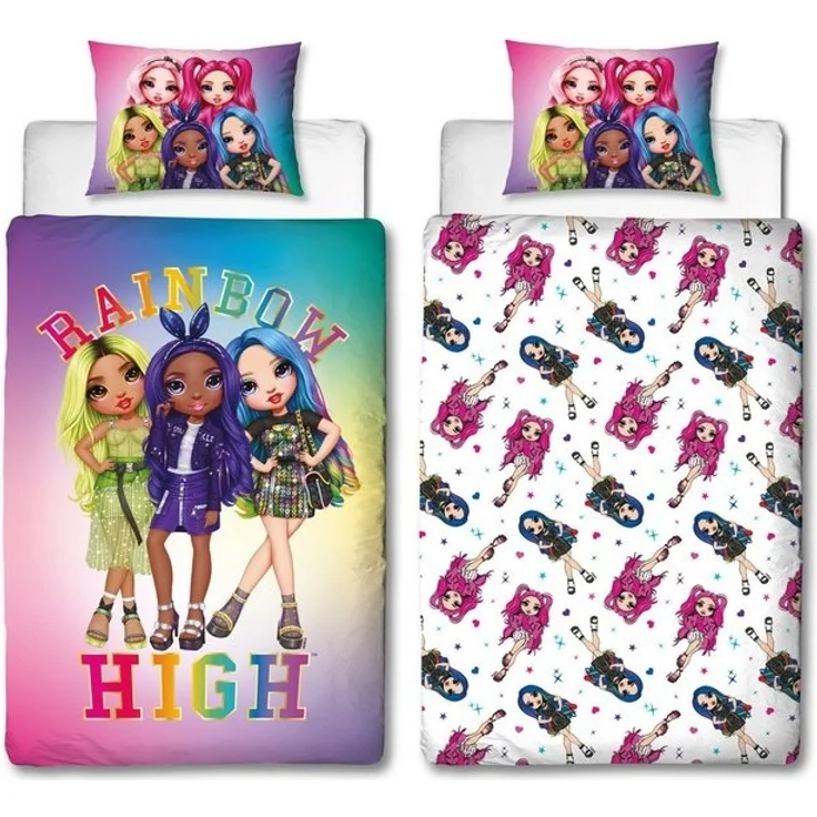 Rainbow High Bettwäsche-Set – 140x200 cm Bettbezug & 60x70 cm Kissenbezug aus 100% Polyester – Bild 2