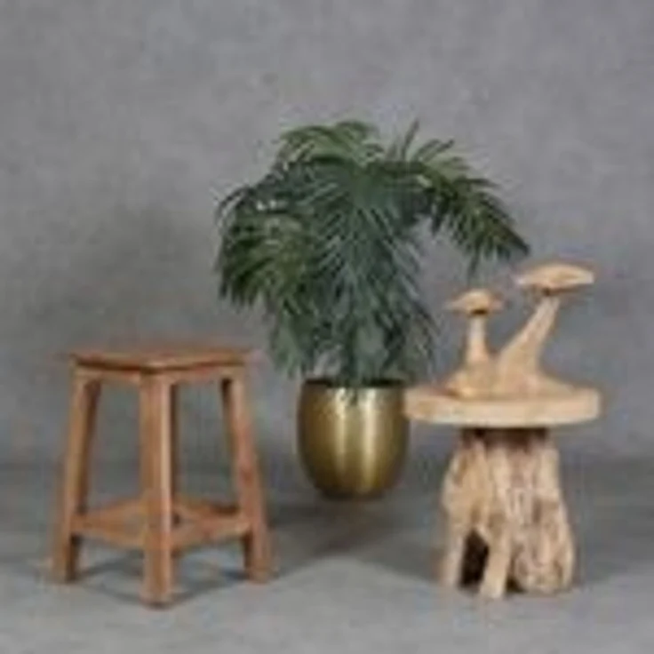 Teakholz Hocker Rocco, Teakholz, 29 x 29 x 48 cm – Bild 9
