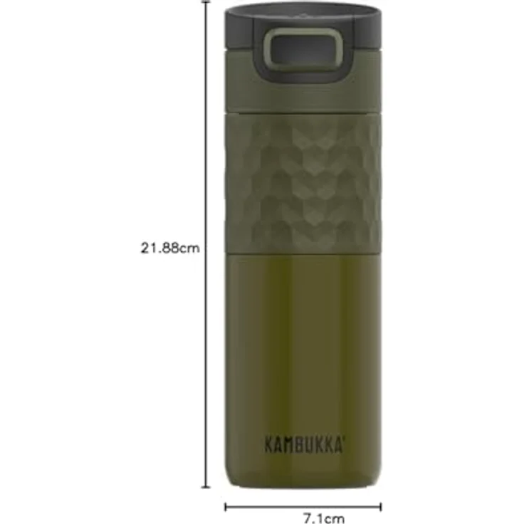 Kambukka Trinkbecher 500 ml Etna Khaki Warrior Edelstahl – Bild 8