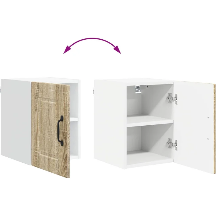 vidaXL Wandschrank PORTO Sonoma-Eiche 30 x 31 x 40 cm Holzwerkstoff 885209 – Bild 11