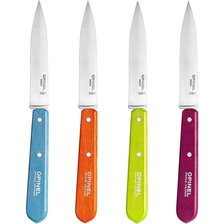 Opinel Kitchen N°112 - Gemüsemesser-Set - 10 cm - süße peppige Farben