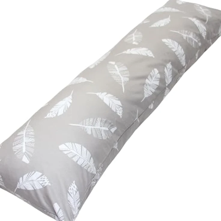 EMI & SAM Stillkissen Bezug Ersatzbezug 40x145cm für Seitenschläfer, 12L. Grau Feder - Bezug – Bild 2