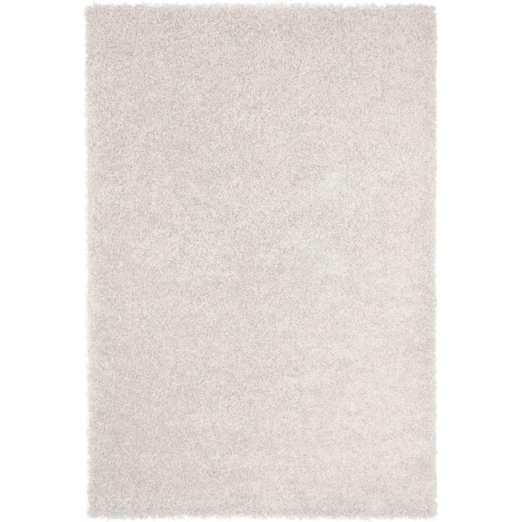 VIMODA Teppich Prime Shaggy Hochflor Einfarbig Weiss Creme Weich für Wohnzimmer, Schlafzimmer, küche, Maße:Ø 120 cm Rund – Bild 7
