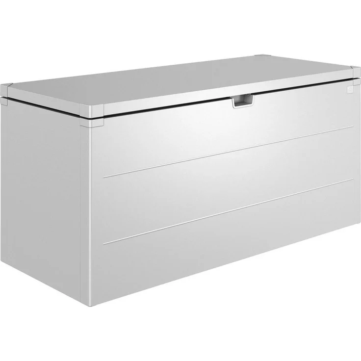 Biohort Kissenbox Silber, Metall, 170x81x70 cm, rostfrei, wetterbeständig, Gartenbox zur Aufbewahrung
