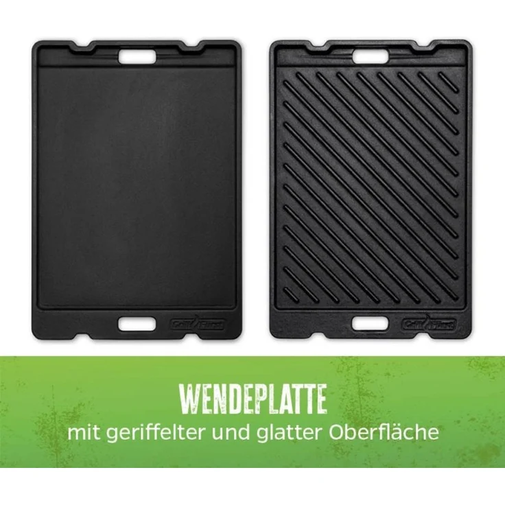 Grillfürst Grillplatte Gusseisen für Baron / Crown / Triton 3 / Triton 4 / 43,3 x 32 cm – Bild 3
