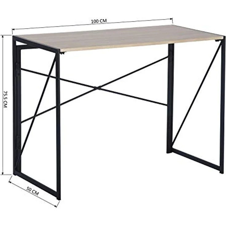 MEUBLE COSY Schreibtisch Computertisch Arbeitstisch Konferenztisch Laptop PC Tisch Home Büro Klappbar Platzsparend – Bild 6