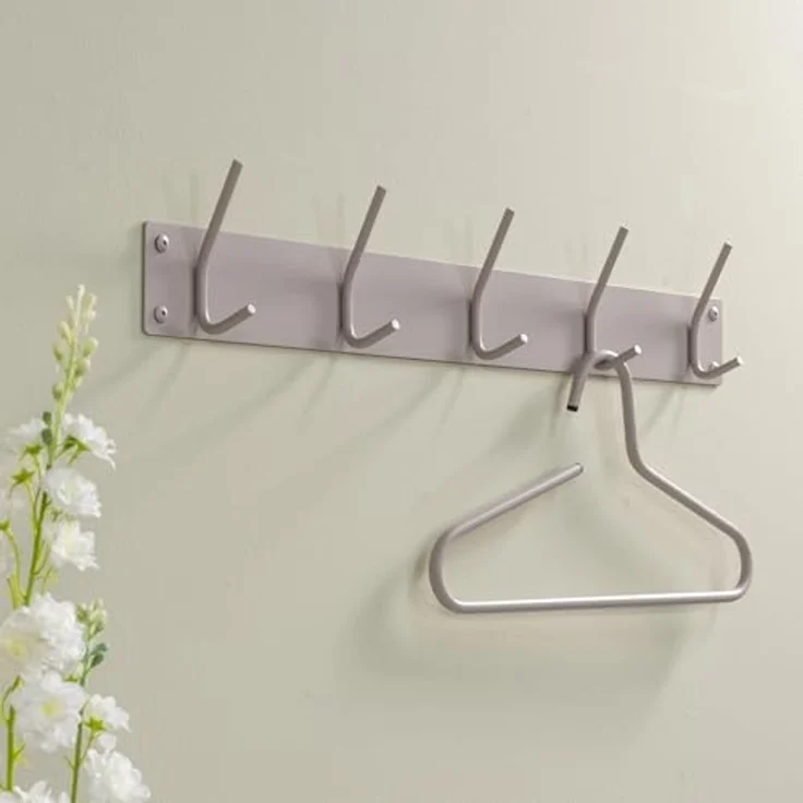 Spinder Design FUSION 5 Garderobe: Skandinavischer Stil, Stahl, Silky Taupe 70x6x12 cm – Bild 7