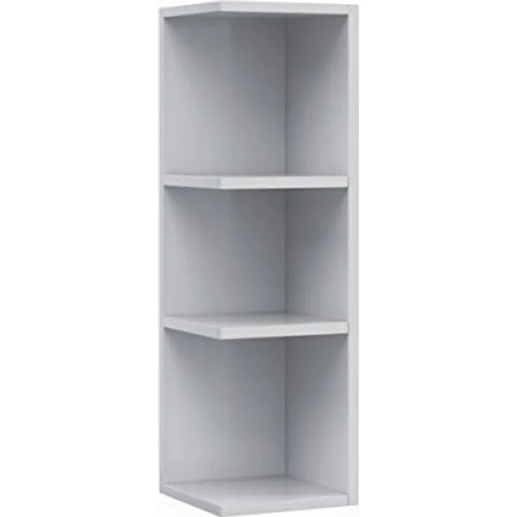 habeig Eckregal Mehrzweckregal Regal Badregal Badschrank weiß Bad, 65 cm hoch