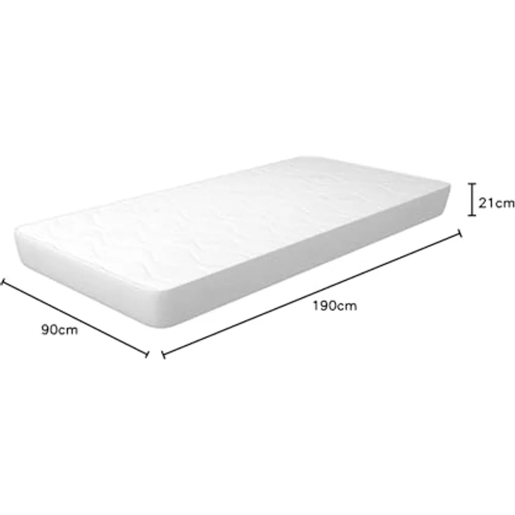miasuite i sogni italiani Matratze 90x190 cm, Höhe 21 cm - aus Waterfoam und Bezug aus Aloe Vera formstabil, medizinisches Gerät. Modell: Plus – Bild 3