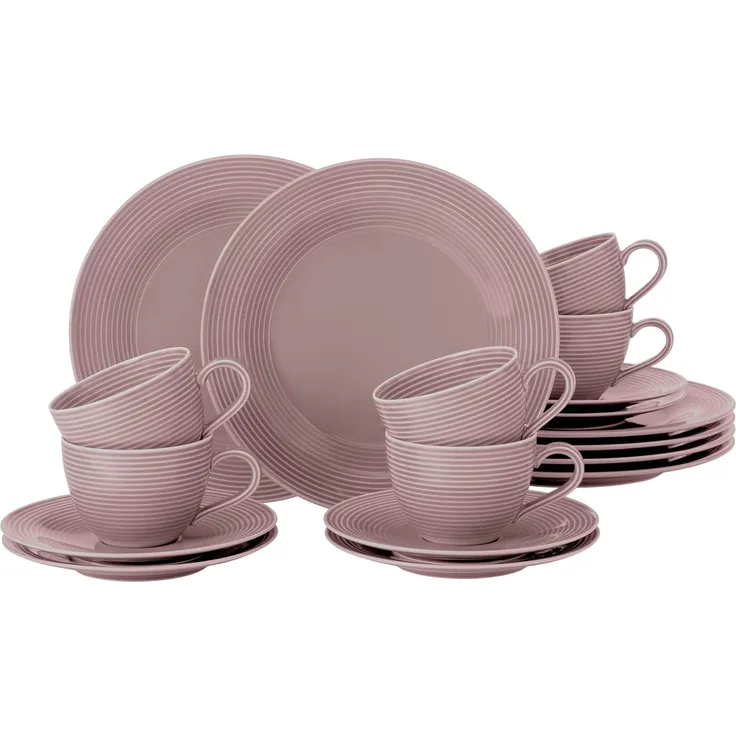 Seltmann Weiden Beat Color Glaze Kaffeeservice 18-teilig - Altrosa