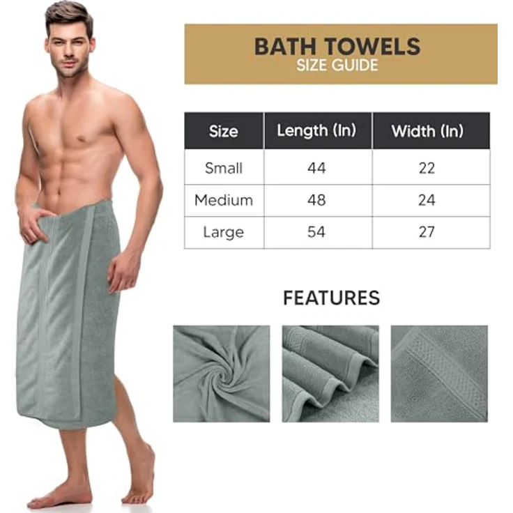 Utopia Towels 4er-Pack Badetücher Set, 100% ringgesponnene Baumwolle, sehr saugfähig, weiches Gefühl, 69 x 137 cm, Kühles Grau – Bild 2
