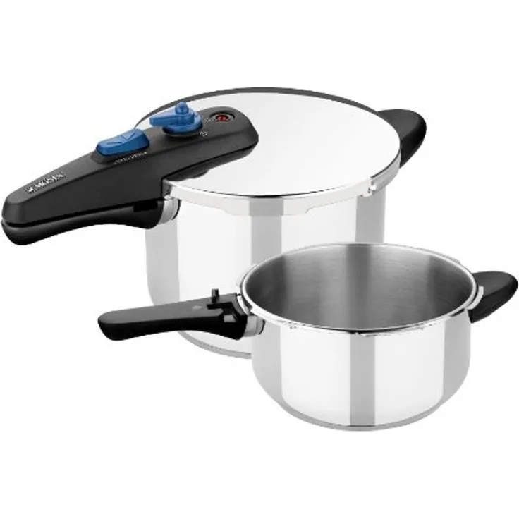 Tefal Kochtopf, Express-Töpfe Monix M570005 (2 pcs) Edelstahl 6 L
