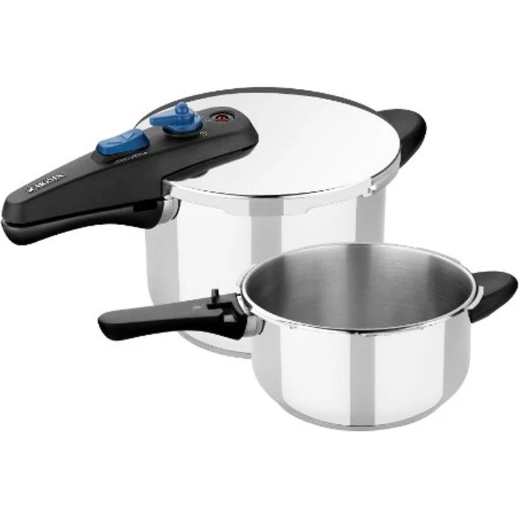 Tefal Kochtopf, Express-Töpfe Monix M570005 (2 pcs) Edelstahl 6 L – Bild 1