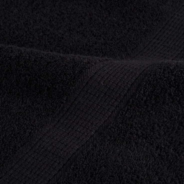 vidaXL Premium Waschhandtücher SOLUND 4 Stück Schwarz 30x30 cm 600 g/m² 137420 – Bild 7