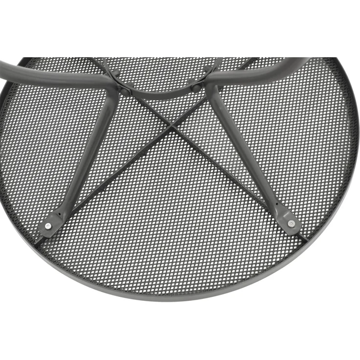 DEGAMO Gartentisch CLASSIC, 70cm rund, Stahl + Streckmetall anthrazit – Bild 6
